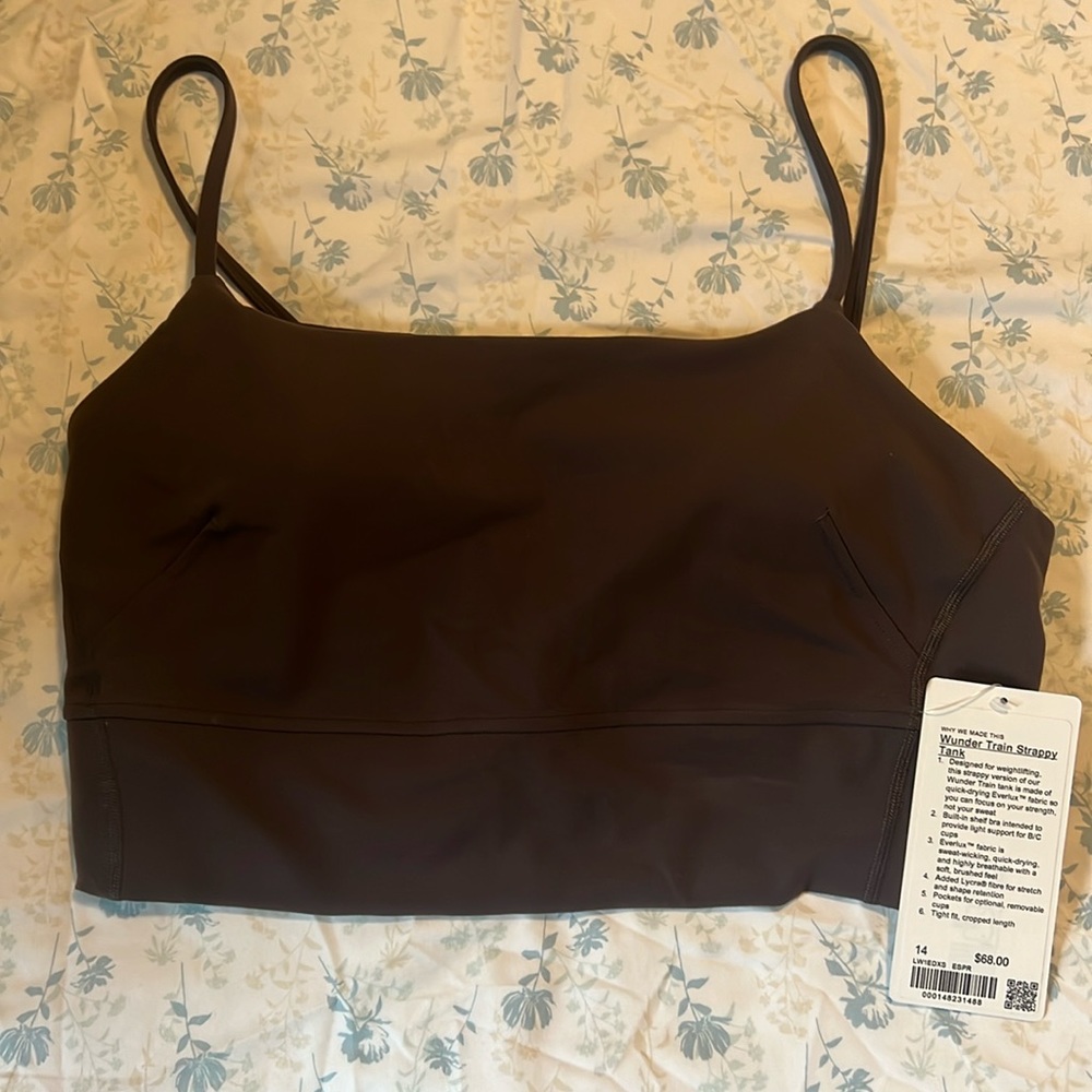 NWT Lululemon wunder train strappy tank